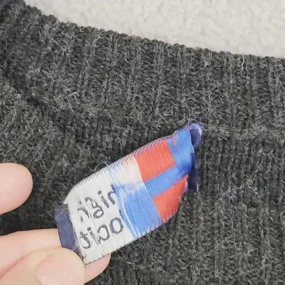 Vtg High Velocity Men's sweater Large Color Block Crewneck Long Sleeve 29PT - Picture 6 of 9